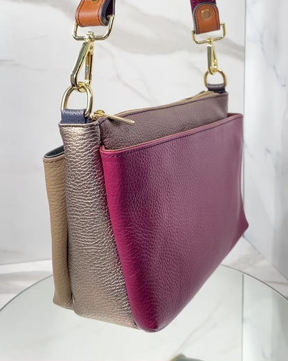 BRS432 BORSA POCKET IN VERA PELLE